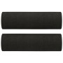 Cojines decorativos 2 uds tela negro 15x50 cm