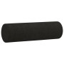 Cojines decorativos 2 uds tela negro 15x50 cm