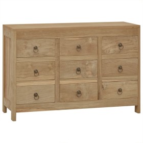 Cómoda de madera maciza de teca 80x30x55 cm
