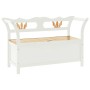 Banco madera maciza abeto blanco 107x45x75,5 cm