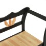 Banco madera maciza de abeto negro 107x45x75,5 cm
