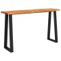 Mesa consola con borde vivo madera maciza acacia 140x40x80 cm