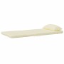 Cojines para silla Adirondack 2 uds tela Oxford color crema