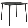 Mesa de jardín acero gris antracita 80x80x71 cm