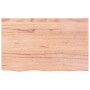 Estante pared madera roble tratada marrón claro 80x50x(2-4) cm
