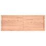 Estante pared madera roble tratada marrón claro 140x50x(2-4) cm