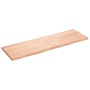 Estante pared madera roble tratada marrón claro 160x50x(2-4) cm