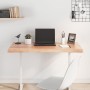 Tablero mesa madera tratada borde natural marrón 100x50x(2-4)cm