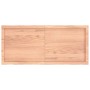 Tablero mesa madera tratada borde natural marrón 120x50x(2-4)cm