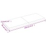 Tablero mesa madera tratada borde natural marrón 120x50x(2-4)cm