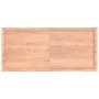Tablero mesa madera tratada borde natural marrón 140x60x(2-4)cm