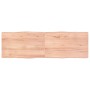 Tablero mesa madera tratada borde natural marrón 160x50x(2-4)cm