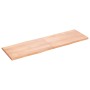 Tablero mesa madera tratada borde natural marrón 160x50x(2-4)cm
