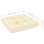 Set de muebles de jardín 2 pzas cojines madera pino marrón miel