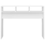 Mesa consola madera de ingeniería blanco 105x30x80 cm