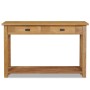 Mesa consola de madera de teca maciza 120x30x80 cm