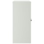 Armario de oficina 2 puertas 90 cm acero gris