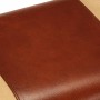 Banco potro gimnasio cuero auténtico madera mango marrón 58 cm