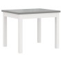 Mesa y sillas infantiles 4 piezas MDF blanco y gris