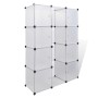 vidaXl Armario modular con 9 compartimentos blanco 37x115x150 cm
