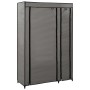 Armarios plegables 2 unidades de tela gris 110x45x175 cm