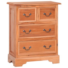 Cómoda con cajones de madera maciza de caoba