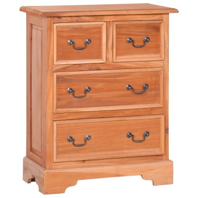 Cómoda con cajones de madera maciza de caoba