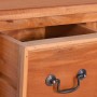 Cómoda con cajones de madera maciza de caoba