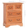 Cómoda con cajones de madera maciza de caoba