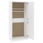 Armario de madera contrachapada blanco 90x52x200cm