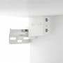 Mueble con espejo y luces LED blanco 76x15x55 cm