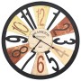 Reloj de pared de metal multicolor 60 cm