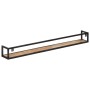 Estantes de pared 2 unidades 160 cm madera maciza reciclada