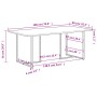 Mesa de comedor de madera maciza reciclada 180 cm