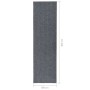 Alfombra de pasillo atrapa suciedad 100x400 cm gris