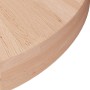 Superficie de mesa redonda madera de roble sin tratar Ø40x4 cm