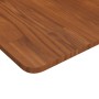 Tablero de mesa cuadrada madera roble marrón oscuro 60x60x1,5cm