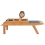Tumbonas plegables con ruedas 2 uds teca maciza y textilene
