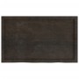 Tablero mesa madera roble tratada marrón oscuro 100x60x(2-4) cm