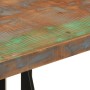 Mesa alta de hierro y madera maciza reciclada 55x55x107 cm