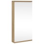Mueble de baño de esquina con espejo roble 30x24x60 cm