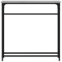 Mesa consola madera de ingeniería gris Sonoma 75x19,5x75 cm
