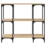 Mesa consola madera de ingeniería roble Sonoma 102x35x90 cm