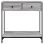 Mesa consola madera de ingeniería gris Sonoma 75x34,5x75 cm