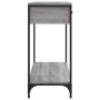 Mesa consola madera de ingeniería gris Sonoma 75x34,5x75 cm