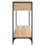 Mesa consola madera de ingeniería roble Sonoma 100x34,5x75 cm