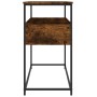 Mesa consola madera de ingeniería roble ahumado 100x40x75 cm