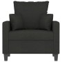 Sillón de tela negro 60 cm