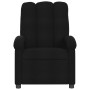 Sillón reclinable de masaje de tela negro