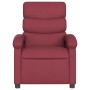 Sillón reclinable de tela rojo tinto